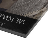 写真パーソナライズされた&ファミリー名キッチンカッティングボア カッティングボード (角)