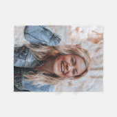 写真パーソナライズされた フリースブランケット (正面(横))