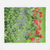 写真パーソナライズされた フリースブランケット (正面(横))