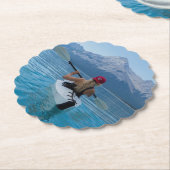 写真パーソナライズされた ペーパーコースター (アングル)