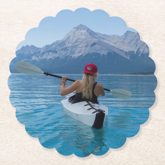 写真パーソナライズされた ペーパーコースター (正面)