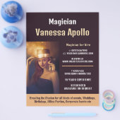 写真パーソナライズされた、マジシャン広告ズ チラシ (シングル)