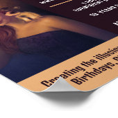 写真パーソナライズされた、マジシャン広告ズ ポスター (角)