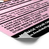 写真パーソナライズされた、ミルクマン/女性 ポスター (角)