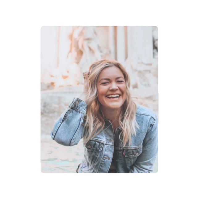 写真パーソナライズされた メタルプリント (正面)