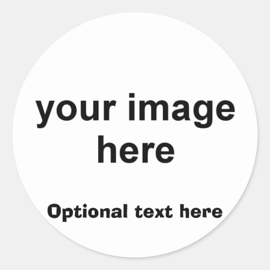 写真パーソナライズされた ラウンドシール (正面)