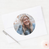 写真パーソナライズされた ラウンドシール (封筒)