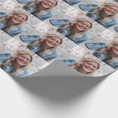 写真パーソナライズされた ラッピングペーパー (角)