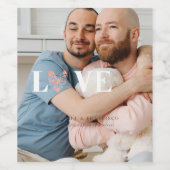 写真パーソナライズされた ワインラベル (シングルラベル)