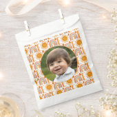 写真パーソナライズされた「ワン」レインボー&サンシャイン フェイバーバッグ (クリップ留めされた状態)