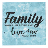 写真パーソナライズされた – 一緒に家族を作る フォトキューブ (正面)