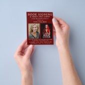 写真パーソナライズされた、作家のブック署名の広告 チラシ (手)