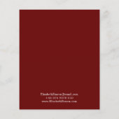 写真パーソナライズされた、作家のブック署名の広告 チラシ (裏面)