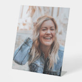 写真パーソナライズされた 台座サイン (正面)