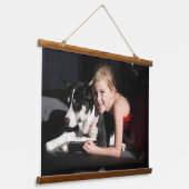 写真パーソナライズされた 吊り下げ型タペストリー (傾斜あり)