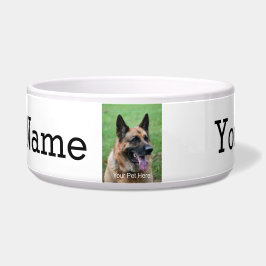 写真パーソナライズされた、名前、言葉 ボウル