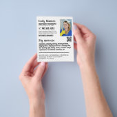 写真パーソナライズされた、家政婦、メイド チラシ (手)