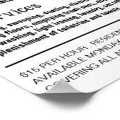 写真パーソナライズされた、家政婦、メイド ポスター (角)