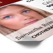 写真パーソナライズされた、心理療法士、セラピー ポスター (角)