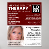 写真パーソナライズされた、心理療法士、セラピー ポスター (正面)