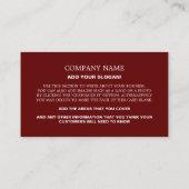 写真パーソナライズされた、心理療法士 名刺 (裏面)