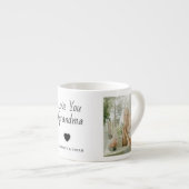 写真パーソナライズされた&愛おばあちゃん エスプレッソカップ (正面右)