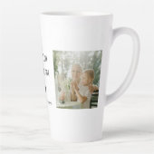 写真パーソナライズされた&愛おばあちゃん カフェラテマグ (右)