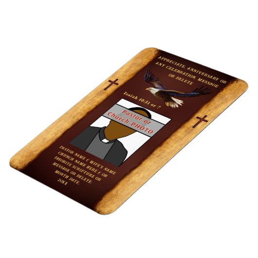 写真パーソナライズされた、教会の磁石。教会の好意で マグネット (左側)