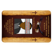 写真パーソナライズされた、教会の磁石。教会の好意で マグネット (横)