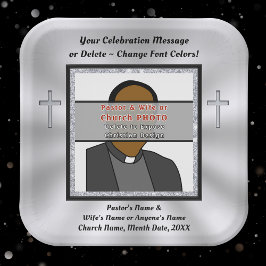 写真パーソナライズされた、教会、クリスチャン ペーパープレート