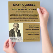 写真パーソナライズされた、数学クラス広告ズ チラシ (手)
