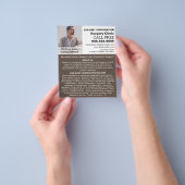 写真パーソナライズされた、整形外科医/手術 チラシ (手)