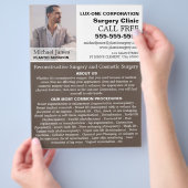 写真パーソナライズされた、整形外科医/手術 チラシ (手)