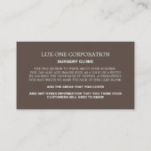 写真パーソナライズされた、整形外科医/手術 名刺 (裏面)