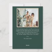 写真パーソナライズされた+文字付きMerry Christmas Card シーズンカード (裏面)