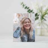 写真パーソナライズされた 案内ポストカード (スタンド正面)