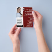 写真パーソナライズされた、歯科、歯科広告医 チラシ (手)