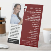 写真パーソナライズされた、歯科、歯科広告医 台座サイン (インサイチュ)