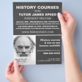 写真パーソナライズされた・歴史コース広告 チラシ (手)