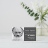 写真パーソナライズされた、歴史講師、先生 名刺 (スタンド正面)