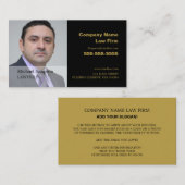 写真パーソナライズされた、法的プロフェッショナル 名刺 (正面/裏面)