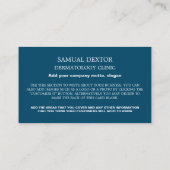 写真パーソナライズされた、皮膚科医の皮膚科 名刺 (裏面)