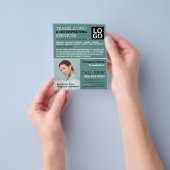 写真パーソナライズされた、翻訳者、通訳者 チラシ (手)