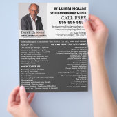 写真パーソナライズされた、耳鼻科医 チラシ (手)