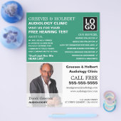 写真パーソナライズされた、聴覚、聴覚 チラシ (シングル)