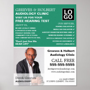 写真パーソナライズされた、聴覚、聴覚 ポスター