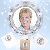 写真パーソナライズされた、誕生日シール、任意の年 ラウンドシール