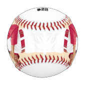 写真パーソナライズされた 野球ボール (正面)