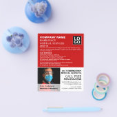 写真パーソナライズされた、EMT、救急医療隊員 チラシ (シングル)