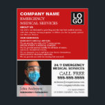 写真パーソナライズされた、EMT、救急医療隊員 チラシ<br><div class="desc">写真パーソナライズされた、EMT、救急医療隊員の広告ビラを名刺ストアで。</div>